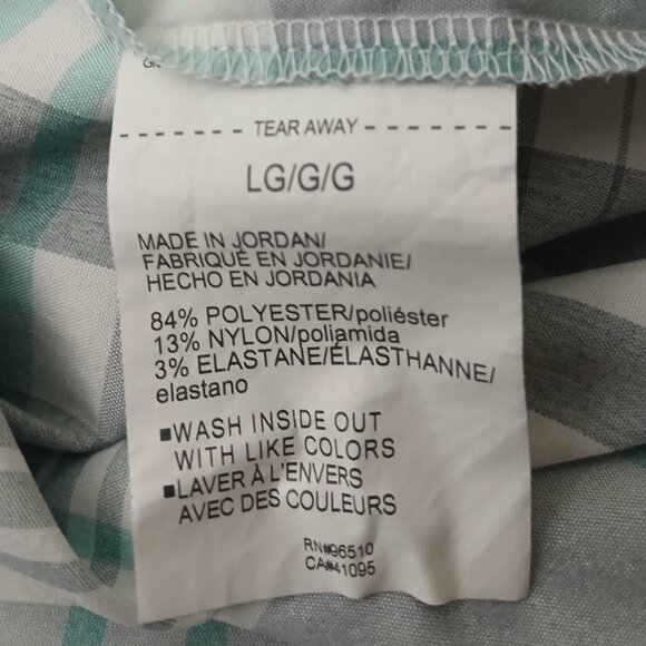 UA Under Armour Top Womens L High Tide Heatgear Active Shirt Plaid Button Front - Picture 9 of 9